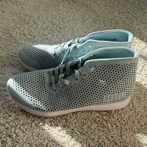 NOBULL Men's Perforated Gray High-Top Sneakers